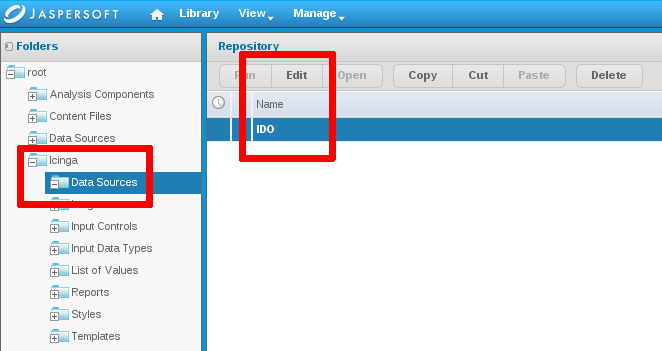Icinga reporting datasource IDO