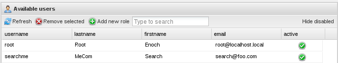 Icinga Web Benutzer-Administration