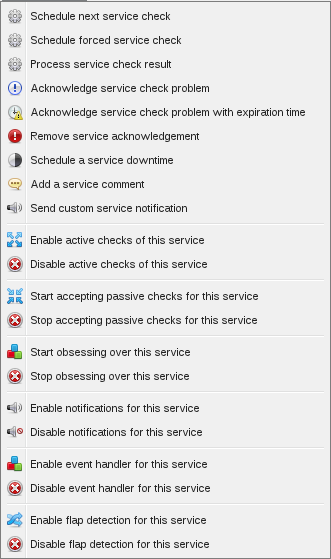 Icinga Web Service-Befehle