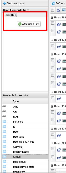 Icinga Web drop filter